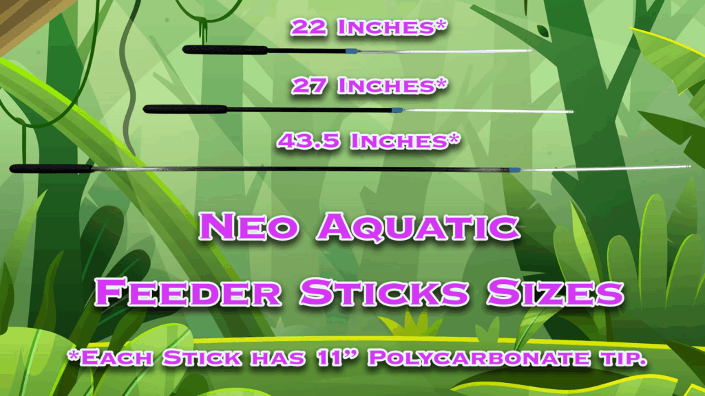 Neo-Aquatic Feeder Sticks Sizes | Animal Equipment By Stoney