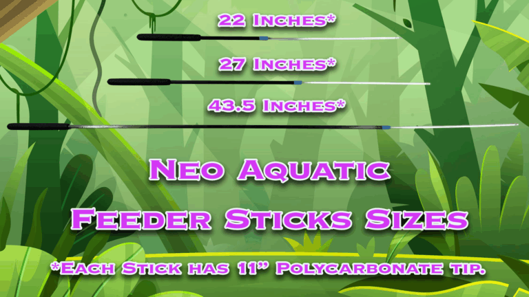Neo-Aquatic Feeder Sticks Sizes | Animal Equipment By Stoney
