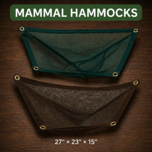 Mesh Mammal Hammock: Brown 27 in x 15 in